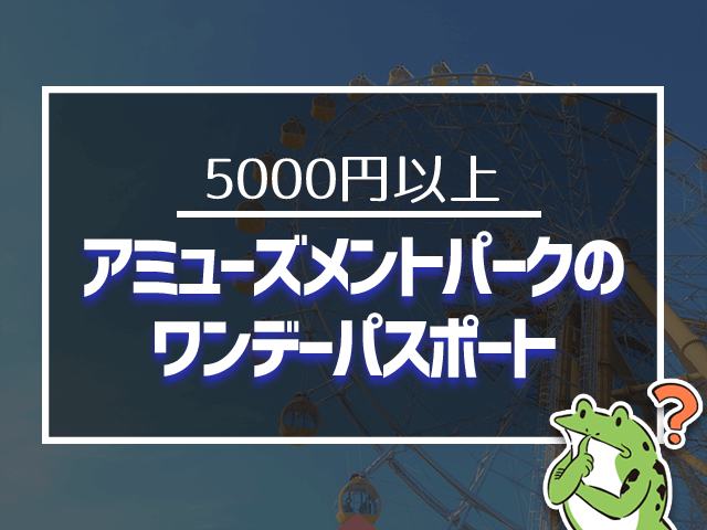 アミューズメントパークのワンデーパスポート