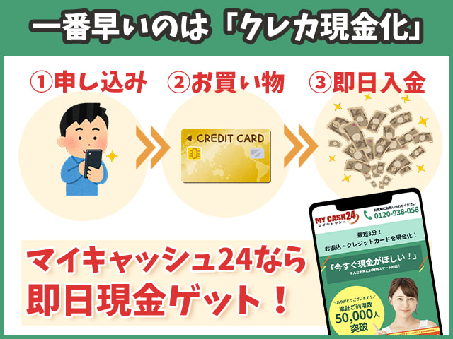 3ステップで簡単クレジットカード現金化