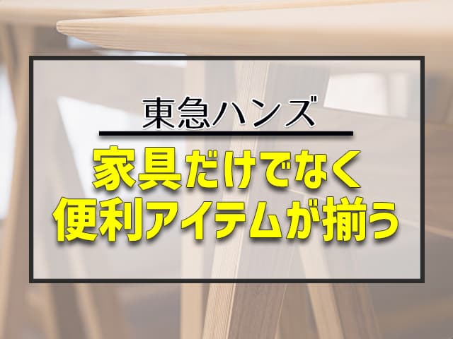 家具だけでなく便利アイテムが揃う